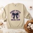 thumbnail image 3 of Coquette Spooky Witch Social Club - Women's Graphic Sweatshirt, 3 of 12