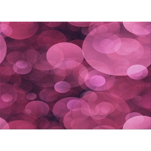 Ahgly Company Machine Washable Indoor Rectangle Transitional Neon Pink Area Rugs, 8' x 12'