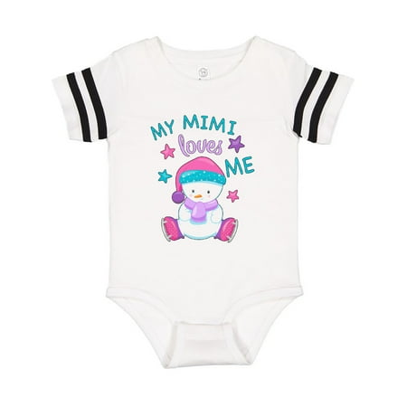 

Inktastic My Mimi Loves Me- cute snow baby Gift Baby Boy or Baby Girl Bodysuit