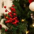 thumbnail image 4 of Christmas glitter berry stem, used for Christmas tree decoration, 4 of 6