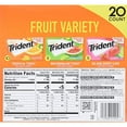 thumbnail image 2 of Trident Fruit Variety Pack Sugar Free Gum, 14 Count, Pack Of 20, 2 of 3