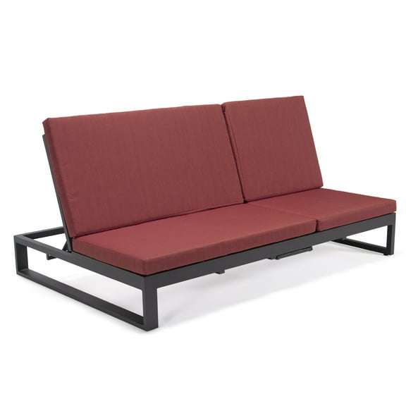 Outdoor Chaise Lounge Recliner Sofa - Convertible Double Daybed Patio Furniture with Cushions