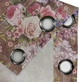 thumbnail image 4 of Ambesonne Floral Grommet Curtain, Lilac Rose and Magnolia Art, 50"x60", Cinnamon Pink and Violet, 4 of 5