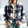 thumbnail image 5 of PiGOGI Womens Long Sleeve Cardigan Coat Button Front Jacket with Turndown Collar and Pockets Casual Soft Outerwear for Daily Wear, 5 of 7