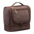 thumbnail image 1 of Bolsa de aseo colgante, bolsa de maquillaje, de cosméticos, portátil, de gran capacidad, multifuncional, bolsas de baño, impermeable para hombres color del té, 1 of 9
