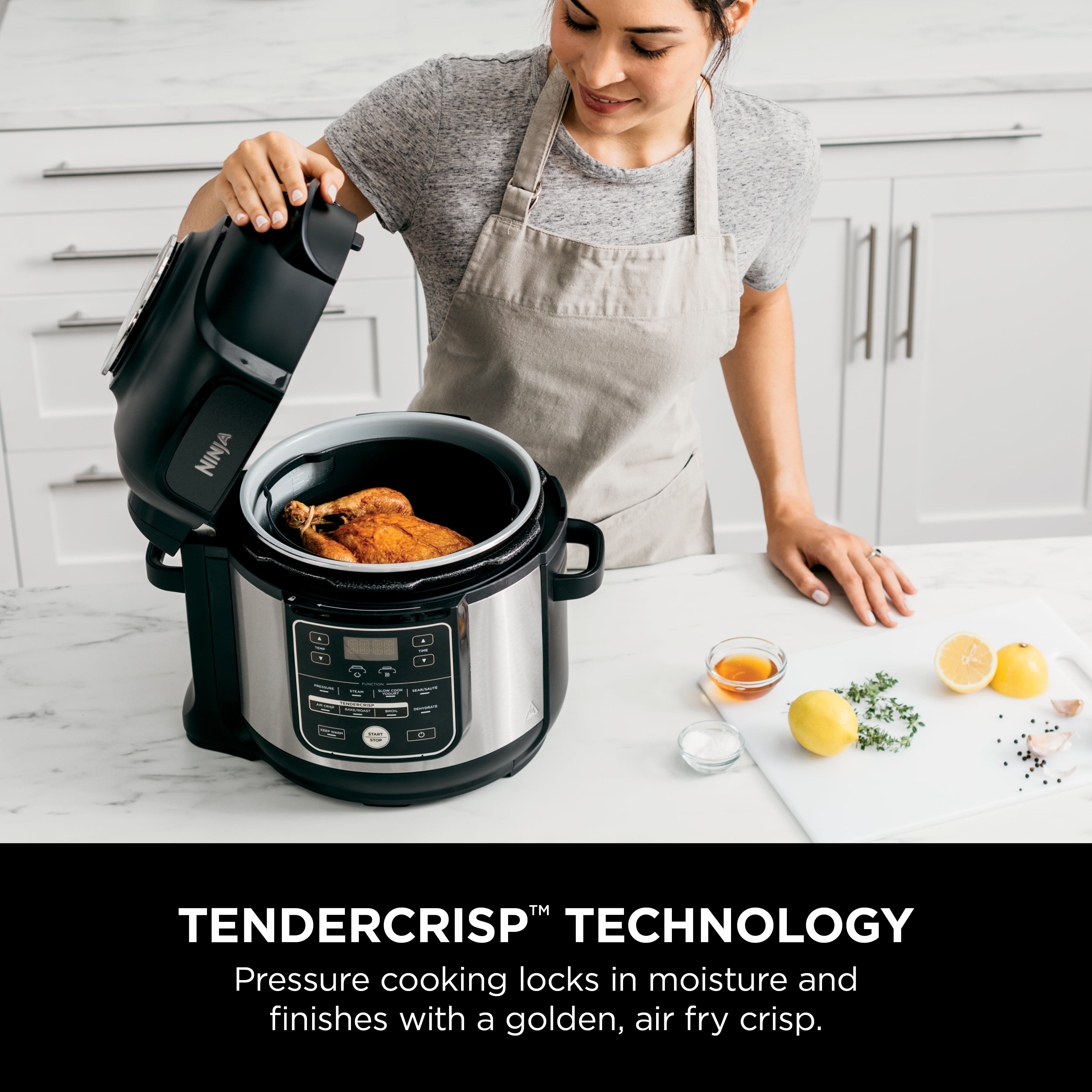 NINJA Foodi 8 qt. XL 12-in-1 Stainless Steel Electric Multicooker Air Fryer  Pressure Cooker (OS401) OS401 - The Home Depot