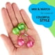 thumbnail image 3 of RV 12 pares de coleteros elásticos de doble bola, elásticos coloridos para el cabello con lindas bolas, gomas para el cabello para niñas (clásico), 3 of 5