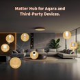 thumbnail image 2 of Aqara Smart Hub M100 for Home Automation, Matter Controller, Thread Border Router, Features Aqara Zigbee (Not Third-Party), Wi-Fi, Supports, 2 of 9
