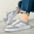 thumbnail image 5 of Zapatillas de skate de estilo urbano para hombre, de caña baja y bloques de color, cómodas, antideslizantes e informales con cordones para actividades al aire libre., 5 of 5