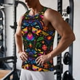 thumbnail image 5 of Pofeuu Mexican Flower Traditional1 Print Men's Workout Tank Tops Sleeveless Muscle Gym Shirt Quick Dry-3X-Large, 5 of 7