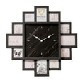 thumbnail image 2 of American Art Decor Picture Frame Collage Clock 12 Photo Display Slots Black, 20" x 20", 2 of 7
