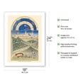 thumbnail image 2 of March: The Château Lusignan - Book of Hours (Très Riches Heures) - Vintage Illuminated Manuscript by Limbourg Brothers c.1400s - Bamboo Fine Art 290gsm Paper Print (Unframed) 18x24in, 2 of 4