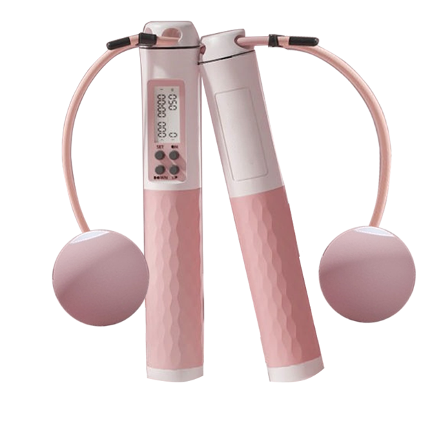 Cuerda para saltar, Cuerda para saltar ponderada con contador, Cuerda para saltar inalámbrica, Entrenamiento físico ajustable Ormromra CPB-DE-SSW971-4