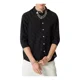 thumbnail image 1 of Camisa Slim Fit Cuello Mao Manga Larga Hombre Vestir Casual, 1 of 8