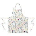thumbnail image 2 of Pioneer Flower Floral Print Pattern Apron-Garden Aprons for Women with Pockets-Cotton Linen Waterproof Kitchen Cooking Gardening Aprons Adjustable for Kitchen,Cooking,BBQ and Salon 33x27 Inch, 2 of 7