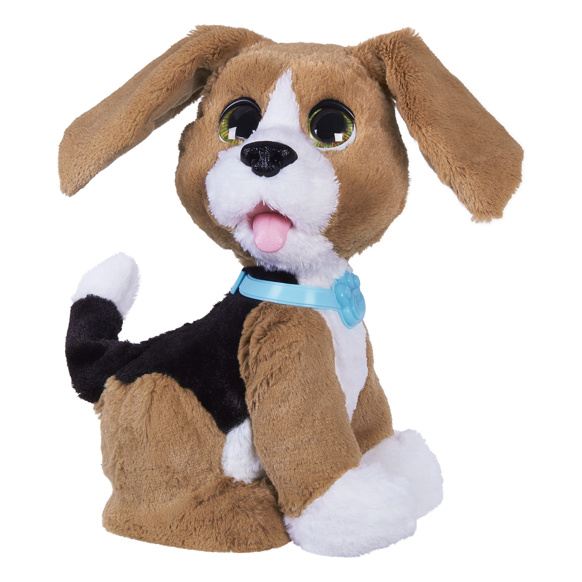 New Little Live Pets My Kissing Puppy Rollie Plush Fuzzy Brown Dog 25 Sounds 