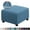 Blue, variant on Square Ottoman Covers Ottoman Slipcovers Folding Storage Stool Furniture Protector Form Fit with Elastic Bottom, Stretch High Spandex Small Checks Jacquard Fabric Blue XL 35"- 44"