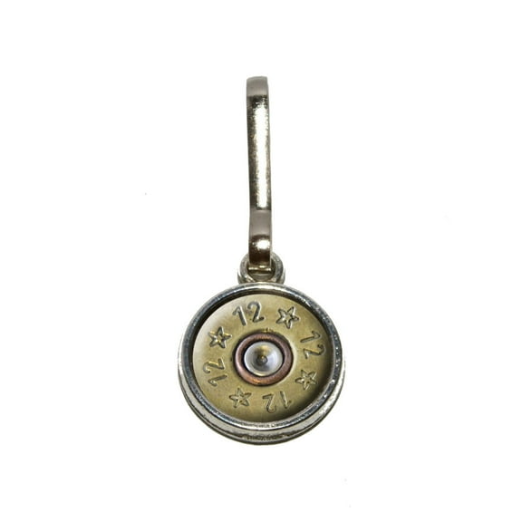 12 Gauge Spent Shell Bullet Ammo Gun Charm Zipper Pull
