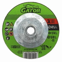 Gator 4-1/2 in. D X 5/8 in. in. Metal Grinding Wheel