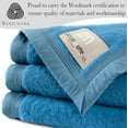 thumbnail image 4 of Aurora Extreme Heavyweight Oversized Washable French Wool King Blanket, Marine Blue, 4 of 7
