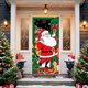thumbnail image 5 of 35 X 79 Inch Christmas Door Cover - Santa Claus Pattern - Christmas Day Door Decoration - Festival Party Decoration, 5 of 6