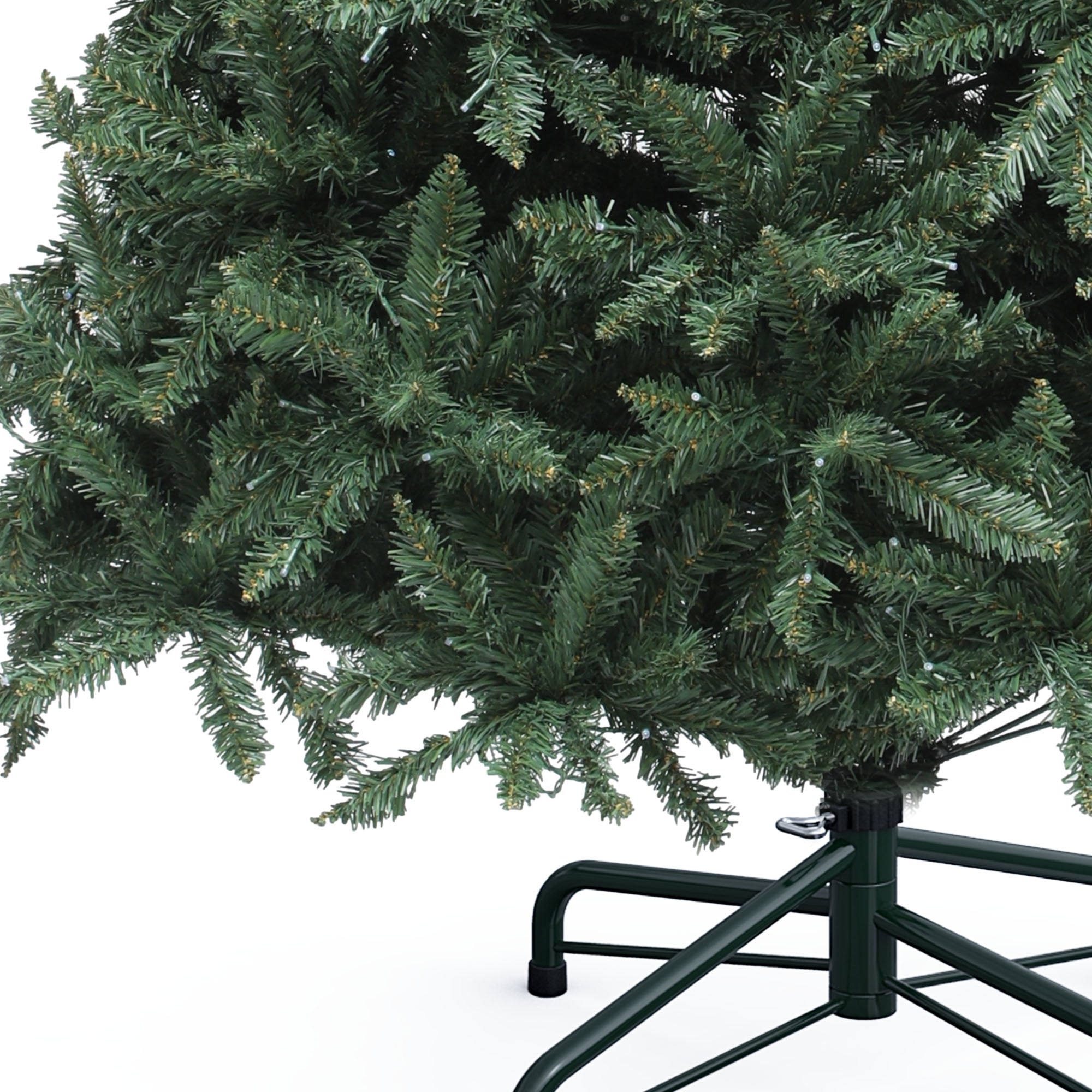 Uforic 6ft Pre-Lit Hinged Artificial Christmas Tree with 1399 Branch Tips & 300 LED Lights, Remote & RGB Smart Control, Green