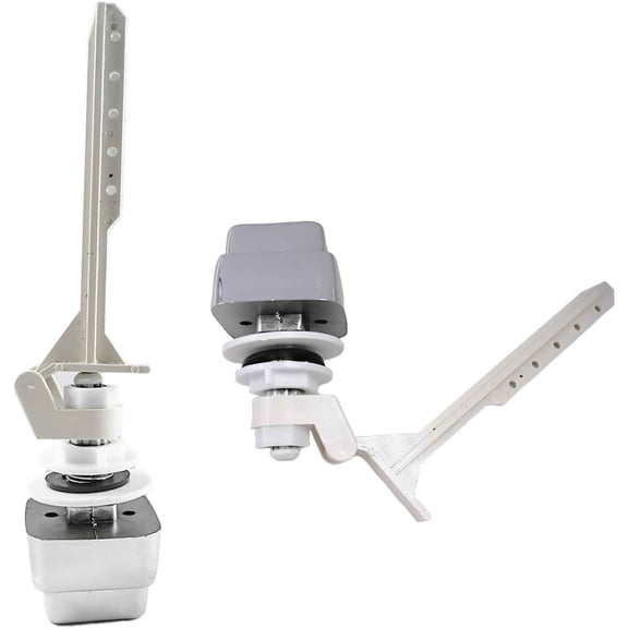 Toilet Handle Tank Flush Lever, Push Button Replacement for Universal Side Mount Toilet Trip Lever