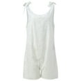 thumbnail image 2 of Vedolay Women Jumpsuits Casual Women's 2023 Summer Tank Jumpsuit Casual Sleeveless Elasitic Waist Romper,White L, 2 of 4