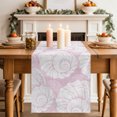 thumbnail image 2 of Table Runners 70 Inches Long Dress Scarves, Vintage Shell Pink Farmhouse Coffee/Dining/Kitchen Table Decor, Holiday Table Runner, Summer Ocean Coastal 13x70 Inch, 2 of 9