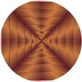 thumbnail image 1 of Ahgly Company Indoor Round Patterned Bright Orange Area Rugs, 7' Round, 1 of 1