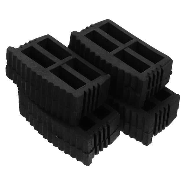 Miangastore 4pcs Non-Slip Ladder Feet Covers Rubber Ladder End Caps Ladder Foot Mat Cushion Security Bumpers Replacement For Stability And Protection