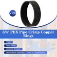 thumbnail image 2 of Paquete de 100 anillos de cobre para conexión de tuberías PEX de 3/4, 2 of 7