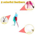 thumbnail image 2 of Juguete interactivo con plumas para gatos: palo estimulador de mano con succión potente para gatos para ejercicios de rascado de gatitos en interiores, 2 of 5