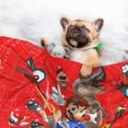 thumbnail image 3 of Lsque Mario Pattern Waterproof Throw Blanket Pet Blanket for Dogs & Indoor Cats, Washable - Shaggy Plush Calming Long Faux Fur & Velvet Dog Blanket -, 3 of 8