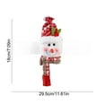thumbnail image 3 of Christmas Curtain Tie under $5! Yannianjz Christmas Curtain Tie Back,Santa Snowman Fabric Curtain Holder,Holiday Window Decoration,Festive Living Room Decor,Adjustable Curtain Clip for Home Kitchen, 3 of 6