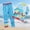 Blue, variant on DuoJiaJ Boys Long Sleeve Swim Shirt And Pants Sun Rash Guard Swimwear For Kids Youth Swimming Surfing Size 4-5 Years