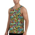thumbnail image 2 of Haiem Color Summer Men Workout Tank Top Gym Bodybuilding Sleeveless Muscle T Shirts Athletic Tank Breathable Workout Shirt-4X-Large, 2 of 9