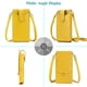 thumbnail image 3 of Peacocktion Bolso Pequeño Para Teléfono Celular Para Mujer, Ligero, Mini Bolso De Hombro Con Ranuras Para Tarjetas De Crédito (Amarillo), 3 of 5