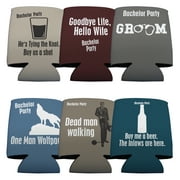 Bachelor Party Can Coolers Goodbye Life, Hello Wife Bachelor Can Coolers - 6pc