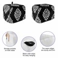thumbnail image 5 of Toaster Cover 2 Slice, Baroque Black Dustproof Bakeware Oven Protector with Top Hook, Vintage Damask Classic Floral Waterproof Small Kitchen Appliance Toasters Dust Cover, 11"x6"x8", 5 of 9