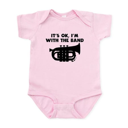 

CafePress - Its OK Im With The Band Tuba Body Suit - Baby Light Bodysuit Size Newborn - 24 Months