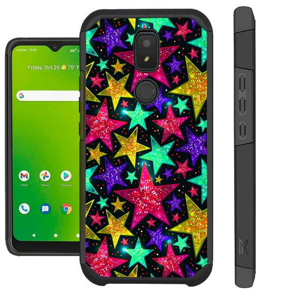 Compatible with Cricket Icon 3 | Cricket Splendor | AT&T Motivate 2 | AT&T Motivate 3; Hybrid Fusion Guard Phone Case Cover (Pink Starlight)