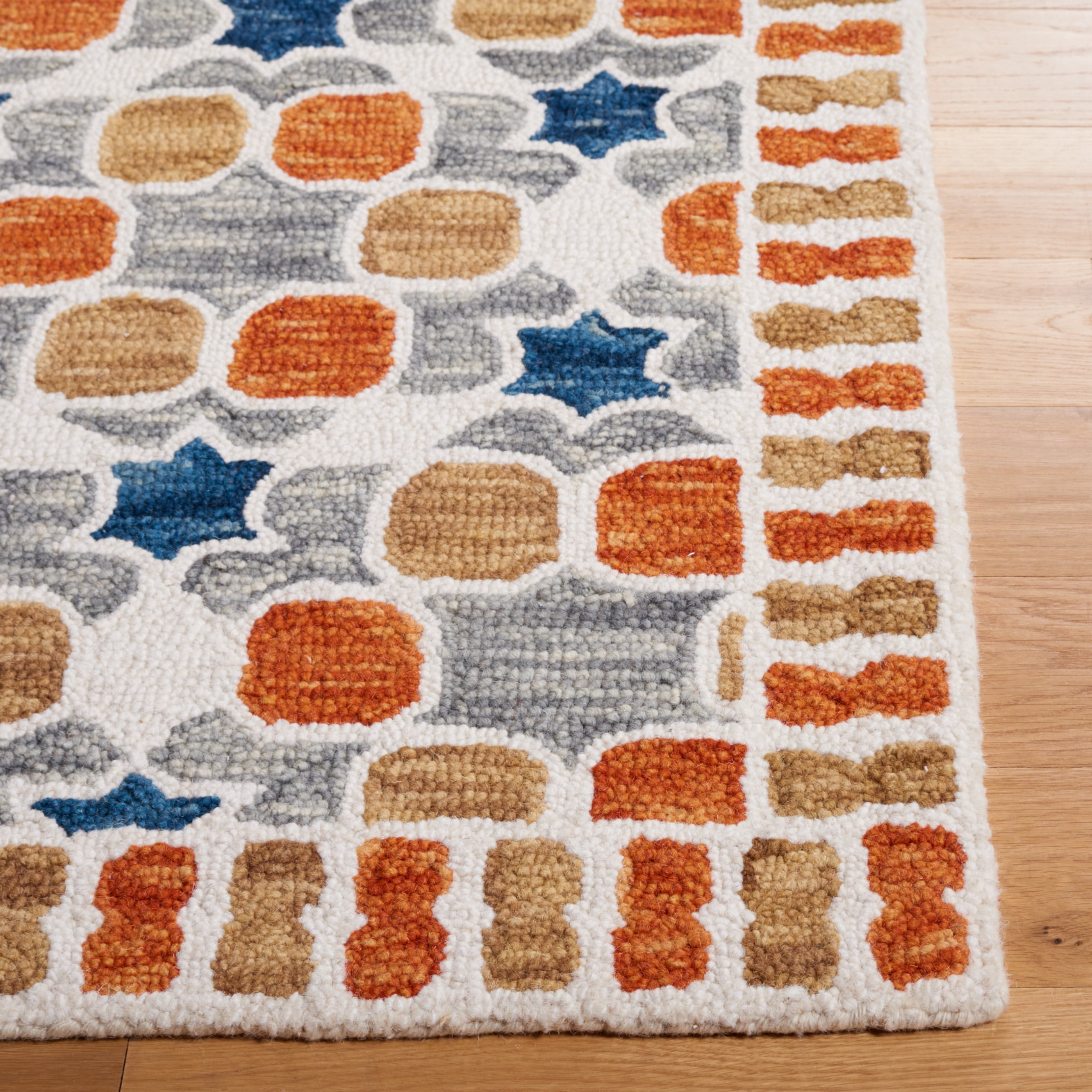 SAFAVIEH Aspen Vincent Geometric Area Rug, Ivory/Grey, 5' x 8'