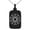 Black, variant on Stainless Steel Octagram Star of Wisdom Engraved Small Rectangle Dog Tag Charm Pendant Necklace