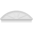 thumbnail image 3 of Ekena Millwork 50"W x 19-3/8"H x 2-3/4"P Segment Arch 4 Spoke Architectural Grade PVC Combination Pediment, 3 of 7