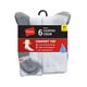 thumbnail image 1 of Calcetines Dobles Resistentes Hanes para Hombre, talla 12-14, 6 Pares, blanco, 1 of 3