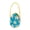 Blue, variant on KDFWDM Creative Mini Egg Shaped Candy Felted Bag with Cute Flower Decoration - Stylish Small Handbag Style Favor Holders for Easter Parties and Gift Wrapping