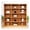 Dry Oak, variant on Pemberly Row 15 Shelf Triple Wide Wood Bookcase 72"Wx72"H in Oak