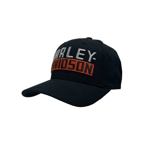 Harley-Davidson Men's Quickshift Embroidered H-D Stretch Fit Baseball Cap (L/XL), Harley Davidson