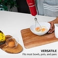 thumbnail image 5 of OVENTE Batidora de mano eléctrica de inmersión, 300 W de potencia, 2 velocidades de mezcla con cuchillas de acero inoxidable, juego de batidora de mano con accesorio para batidor de huevos, vaso mezcl, 5 of 5